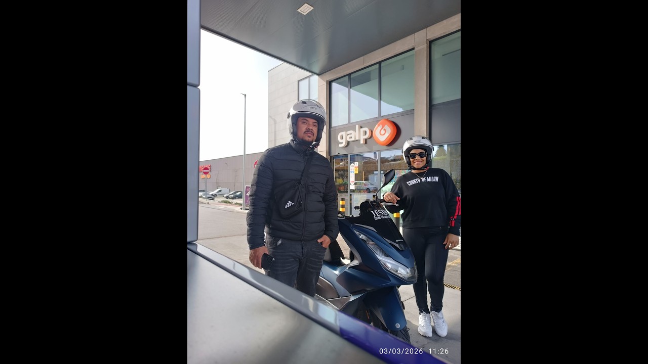 Nossa primeira viagem de PCX 🏍️ de Portugal × Espanha! 🇵🇹🇪🇸