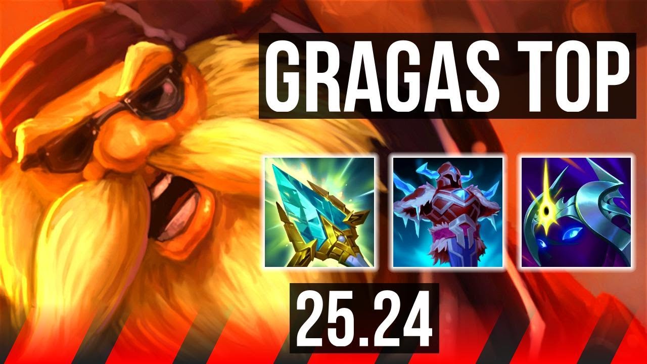 GRAGAS vs RENEKTON (TOP) | Perfect KDA: 6/0/12 | KR Master | 25.24