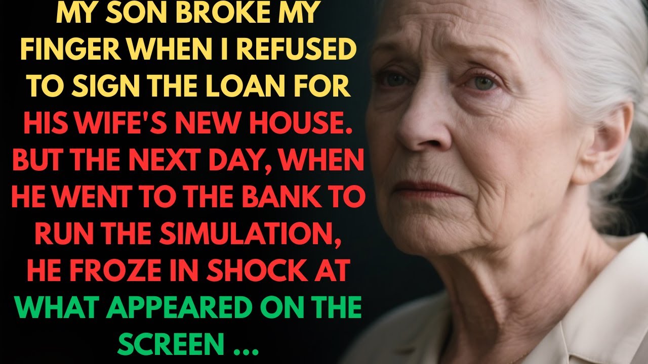 My Son Broke My Finger When I Refused to Co Sign the Loan for His Wife’s New House