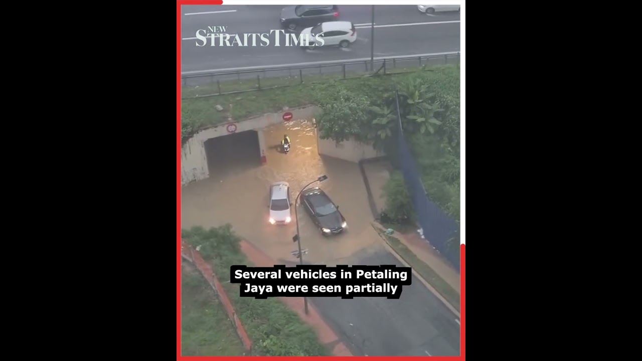 Flash floods disrupt traffic across Petaling Jaya, Klang Valley