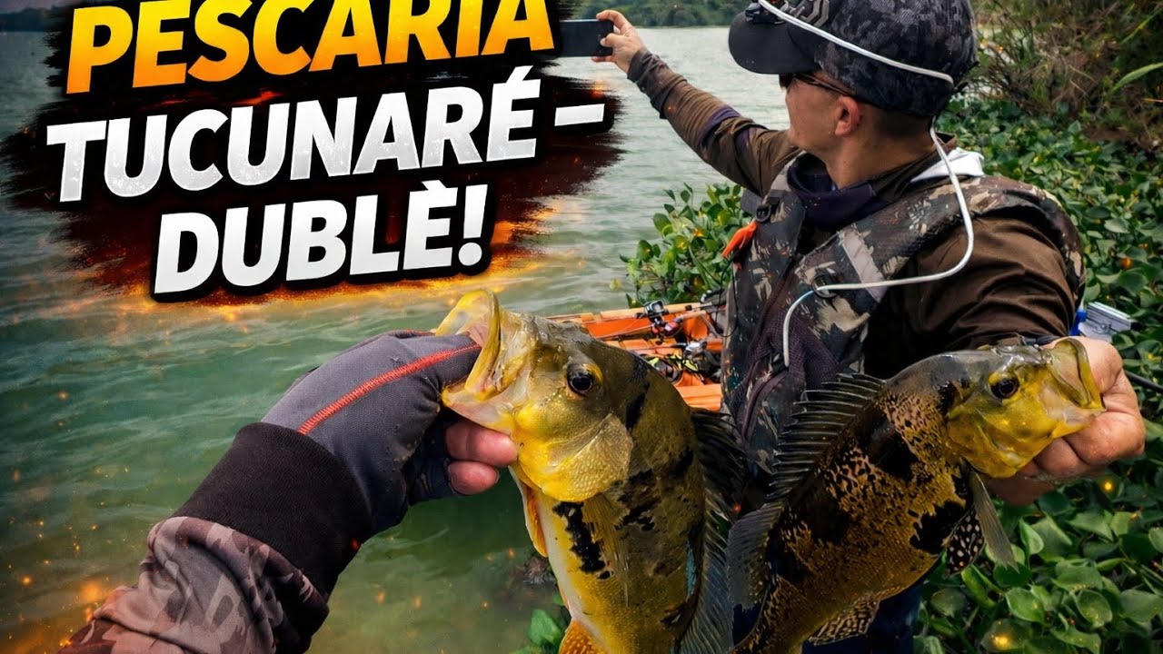 Foi Dublê! Tucunaré Atacando ao Mesmo Tempo