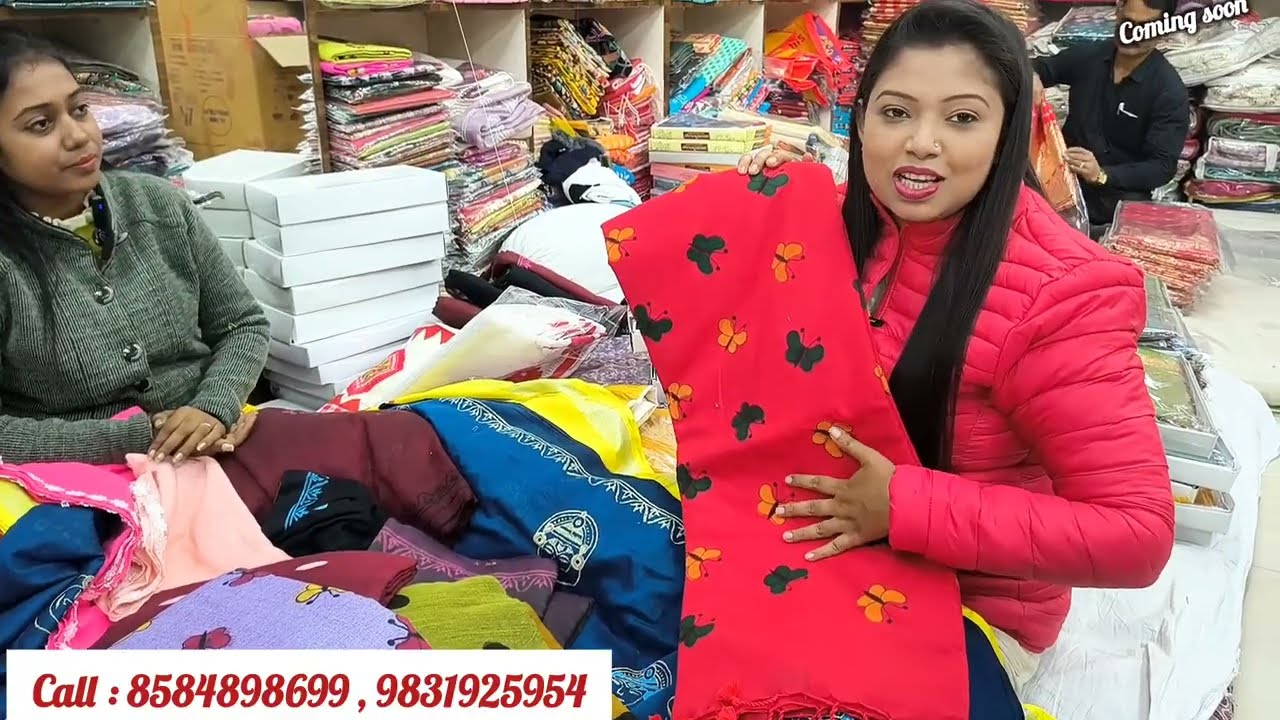 Saraswati Puja Special Collection | Kolkata Barabazar Bengali Sharee Godighor | Burrabazar Saree ||