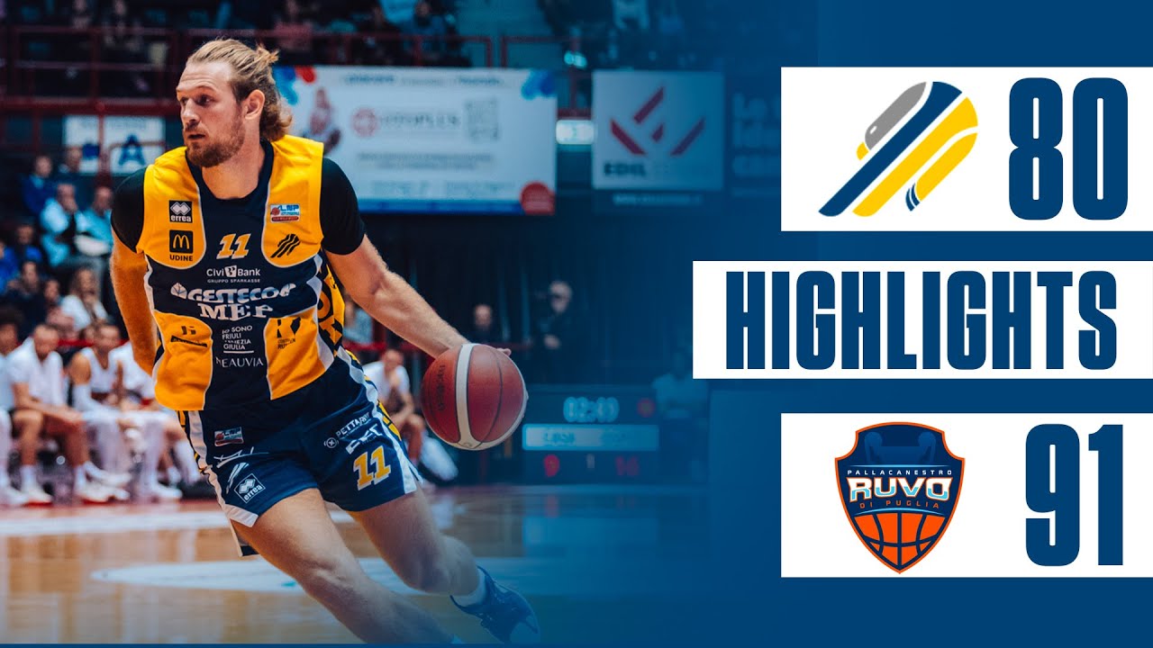 UEB Gesteco Cividale - Crifo Wines Ruvo di Puglia 80-91 | HIGHLIGHTS | SERIE A2 LNP 2025/2026