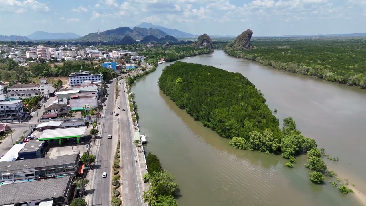 KRABI TOWN | DRONE AERIAL VIEWS | THAILAND