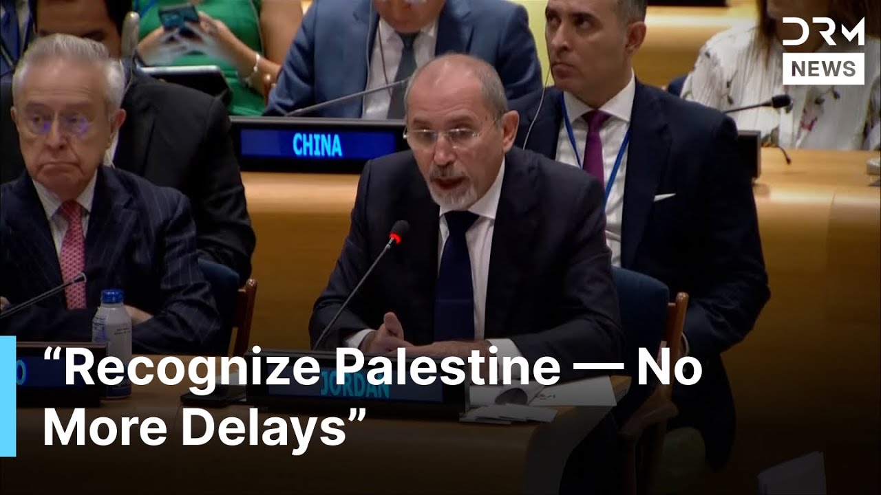 Jordan’s FM Ayman Safadi: ‘Recognize Palestine Now’ | Full UN Speech | AC1G