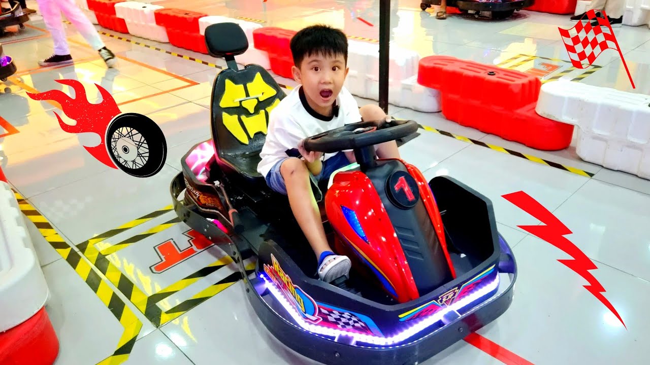 SERU❗️Main di Playground || Main Gokart, Super Cube, Mancing Ikan, Capit Boneka dll