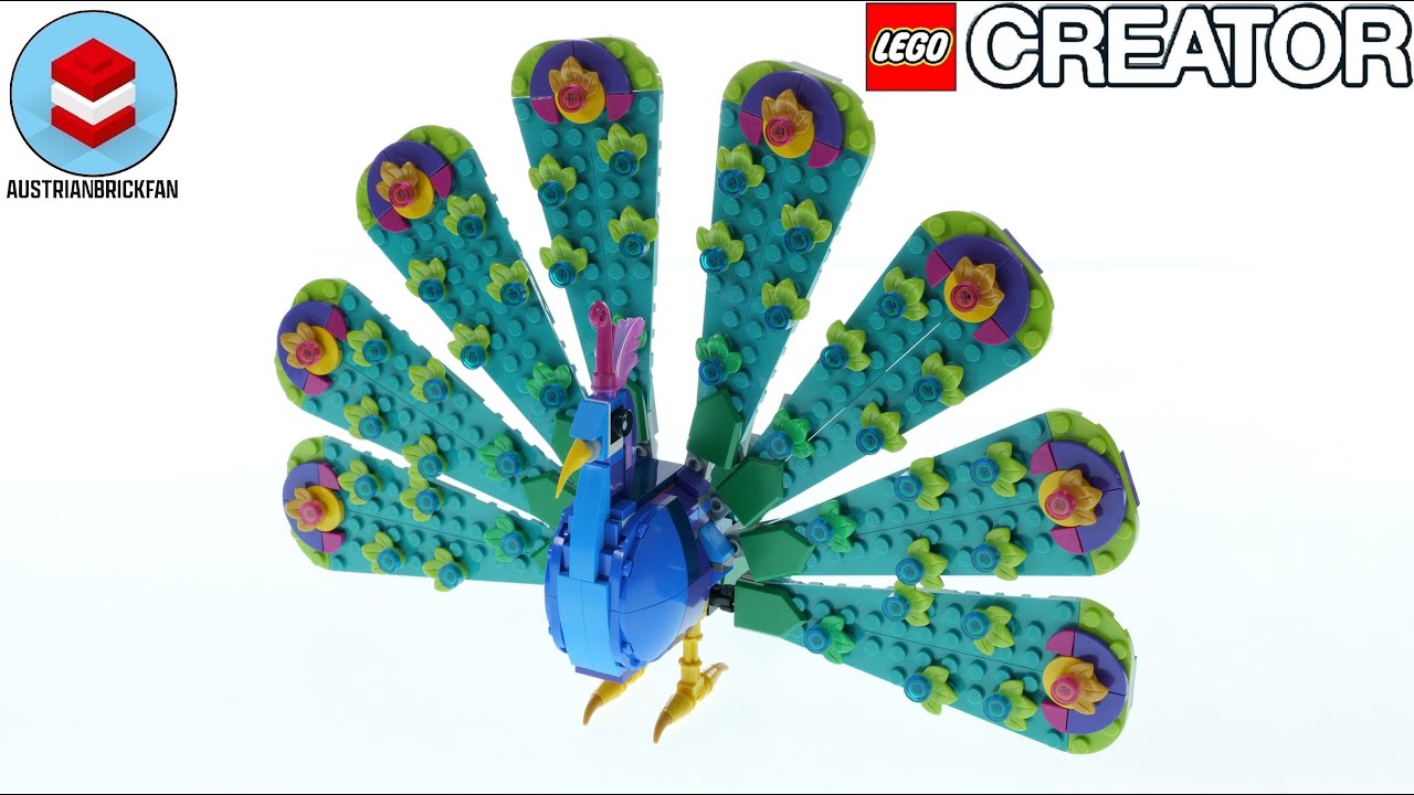 LEGO Exotic Peacock – Обзор скоростной сборки LEGO Creator 31157