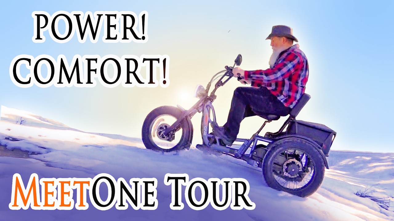 Мой экстремальный тест электрического трехколесного велосипеда MeetOne Tour с двумя двигателями и...
