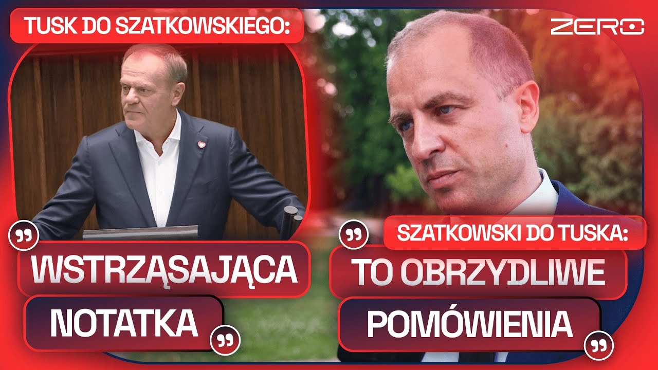 SZATKOWSKI ODPOWIADA TUSKOWI: „TO ZARZUTY OPARTE NA NIEPRAWDZIE I MANIPULACJACH”