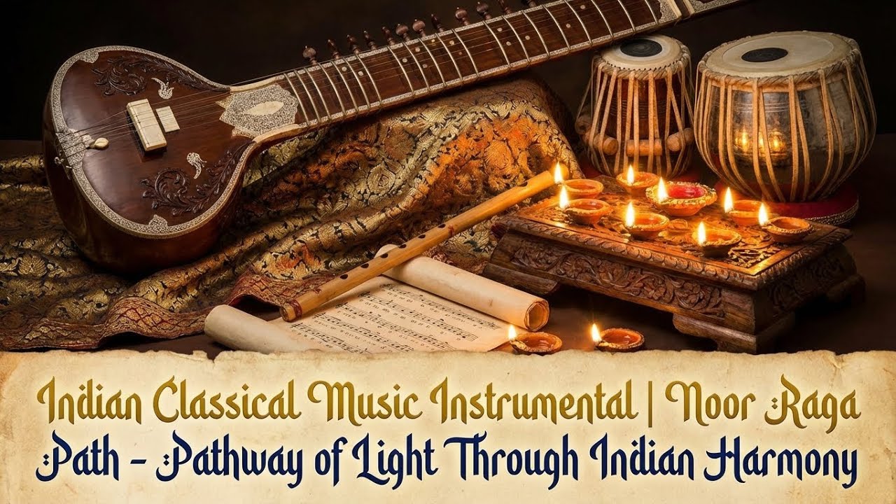 Indian Classical Music Instrumental | Noor Raga Path - Pathway of Light Through Indian Harmony