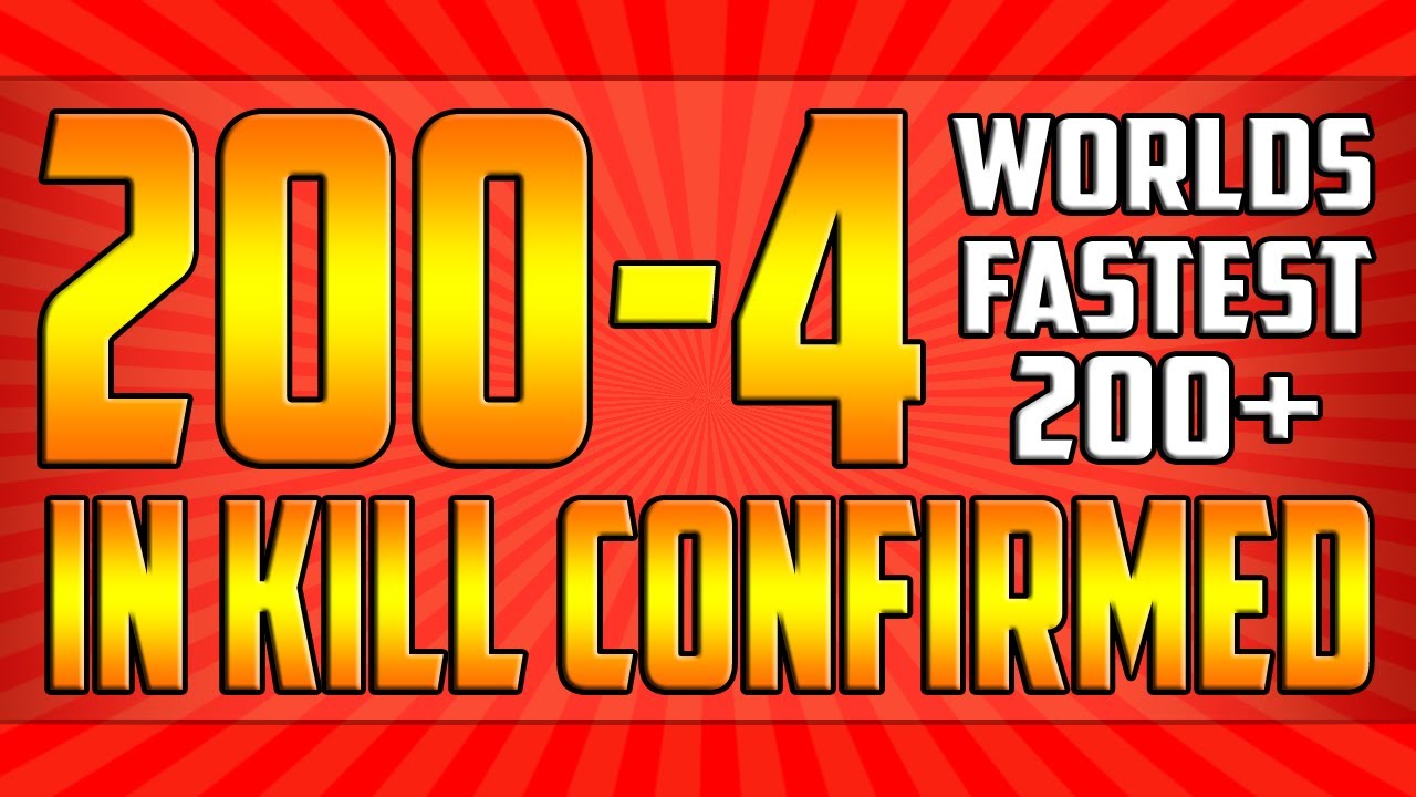 BO2: World's FASTEST 200+ :: 200-4 (195 Kills in 5 Minutes)