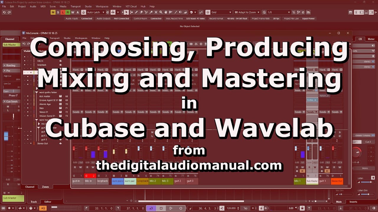 10 31 25 Сочинение, продюсирование, сведение и мастеринг в Cubase и Wavelab