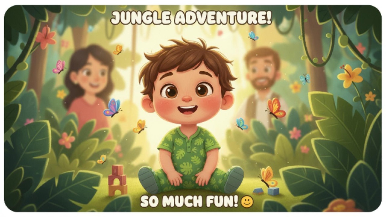A Lost Kid in the Jungle 🌿 | Kids Story with Happy Ending | Bedtime Story #kidsfun #moralstories