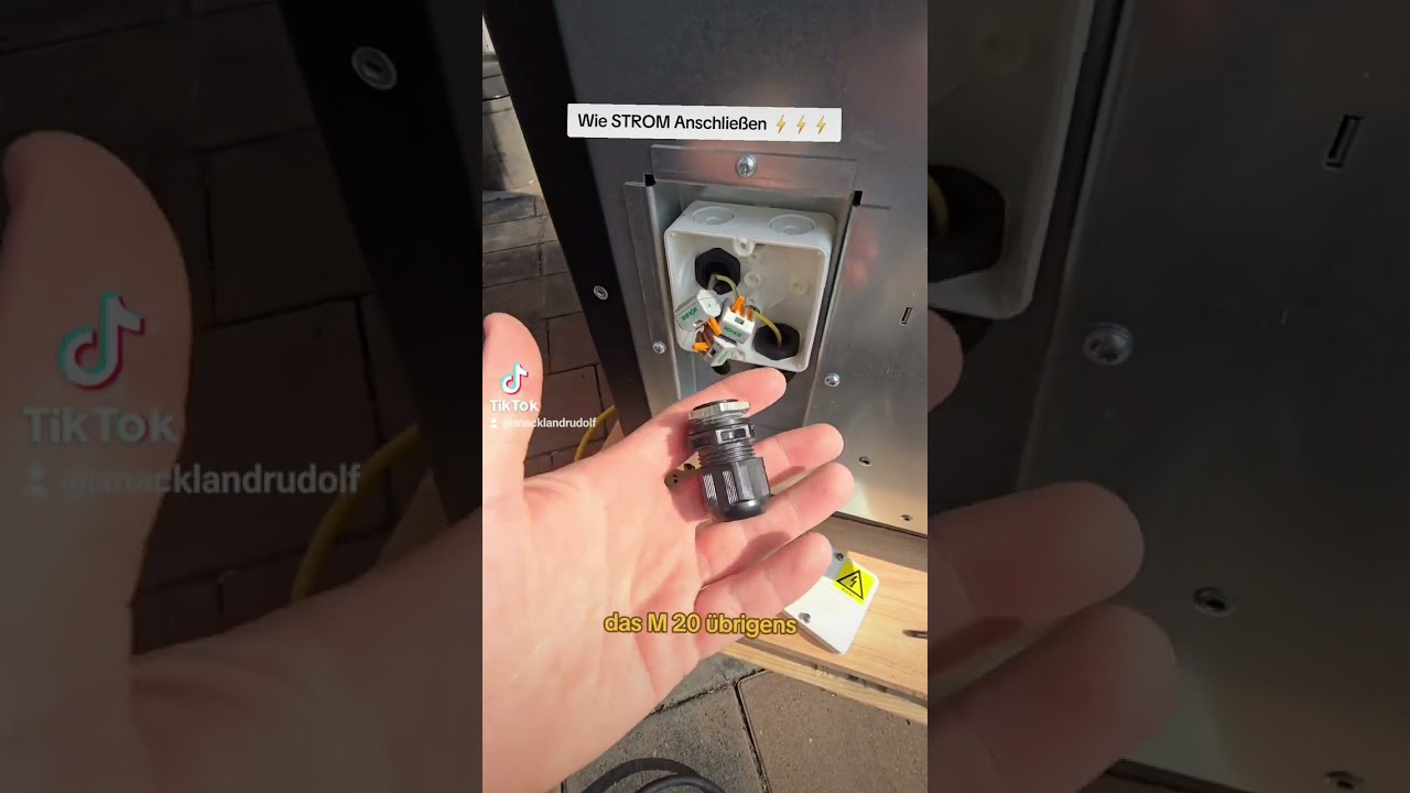 STROM am SNACKAUTOMATEN anschließen! #snacklandrudolf #snackautomat #sielaff