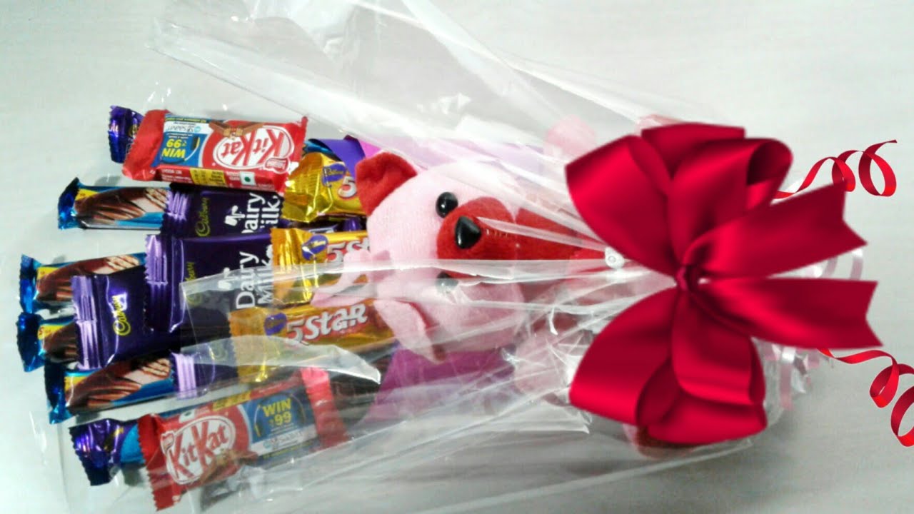 DIY CHOCOLATE BOUQUET/ / VALENTINES DAY GIFT IDEAS //Chocolate gift ideas/Chocolate Bouquet making