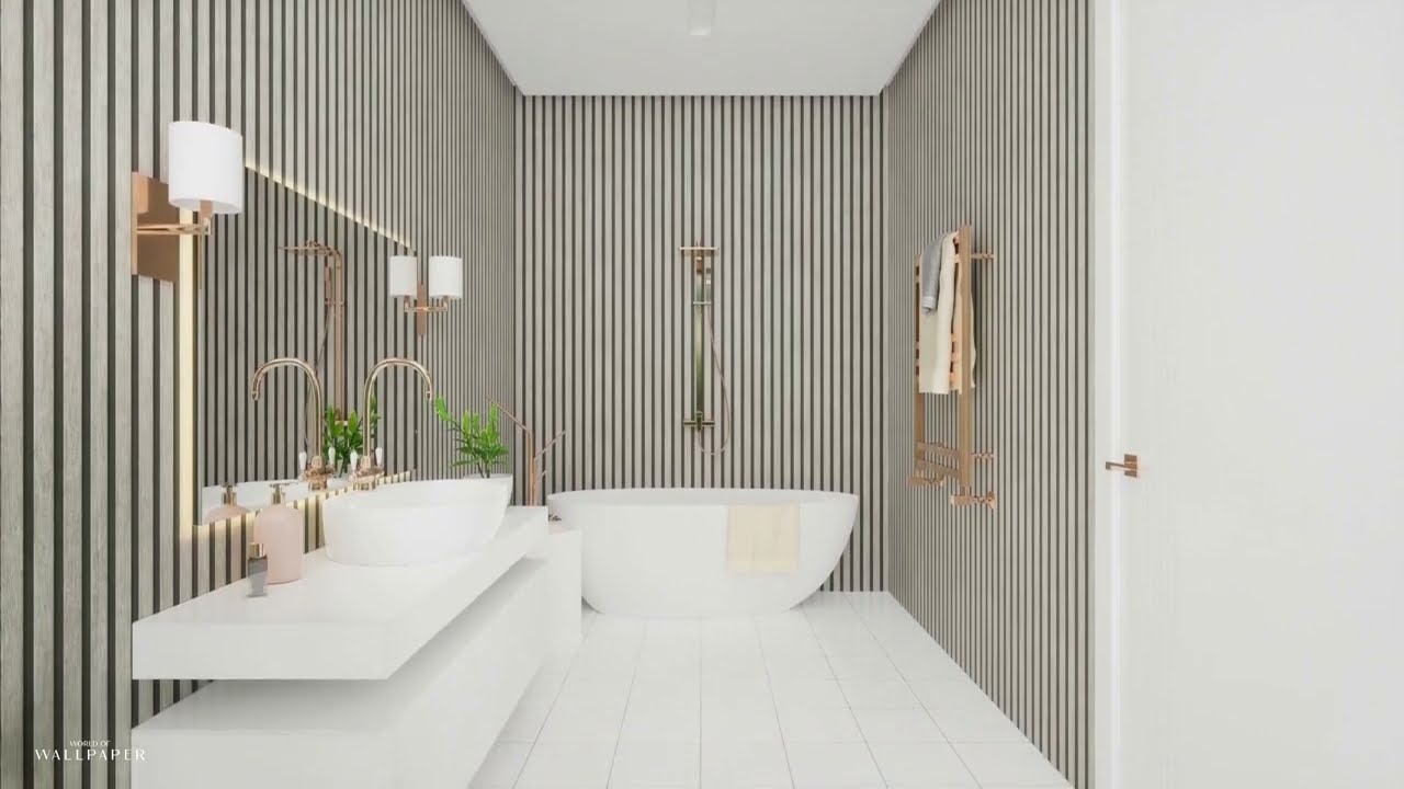 Wood Slats Wallpaper Grey / Black AS Creation 39109-2 - 3D Room
