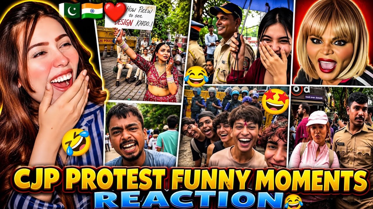 PAKISTANI REACTION TO CJP PROTEST FUNNY MOMENTS 😂 | INDIAN GEN-Z | Jantar Mantar