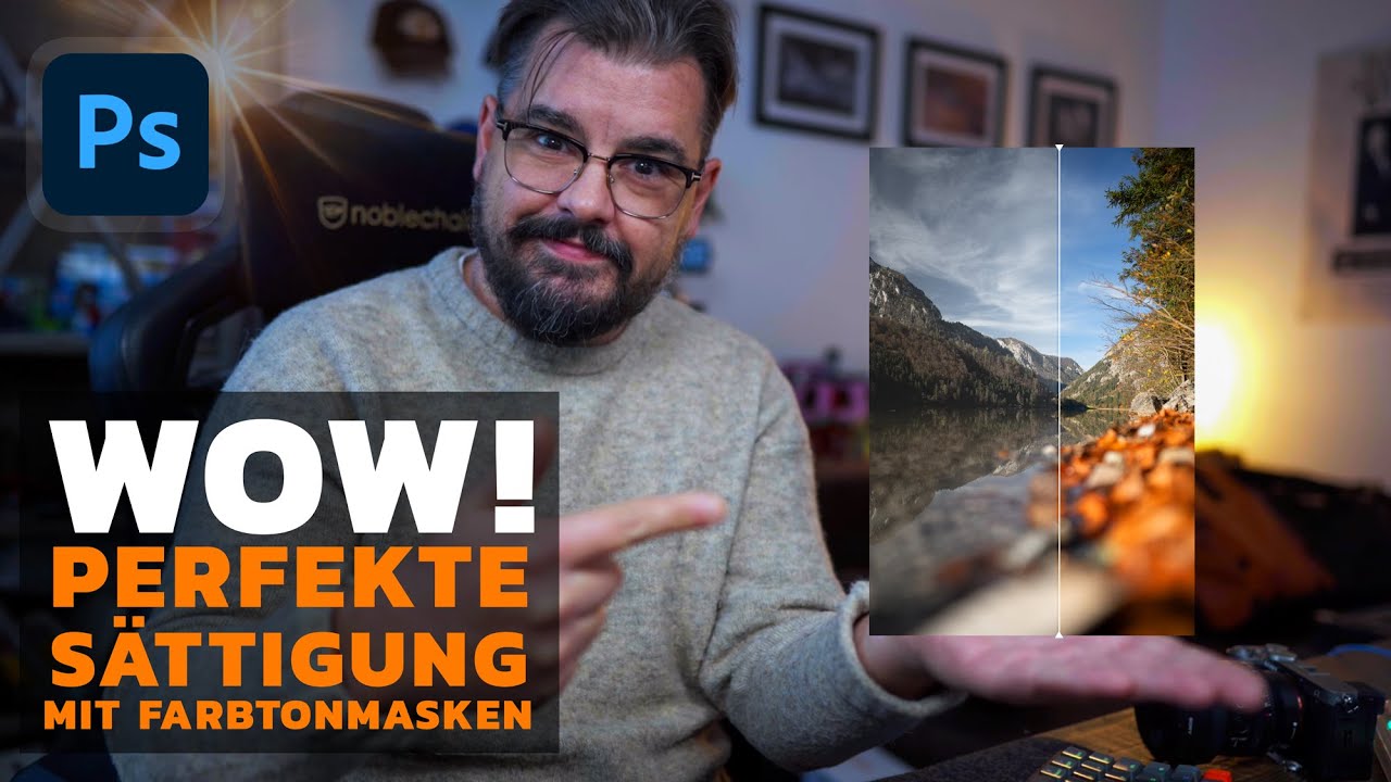 WOW! Strahlende Farben wie noch nie mit FARBTONMASKEN in Adobe PHOTOSHOP schnell & einfach