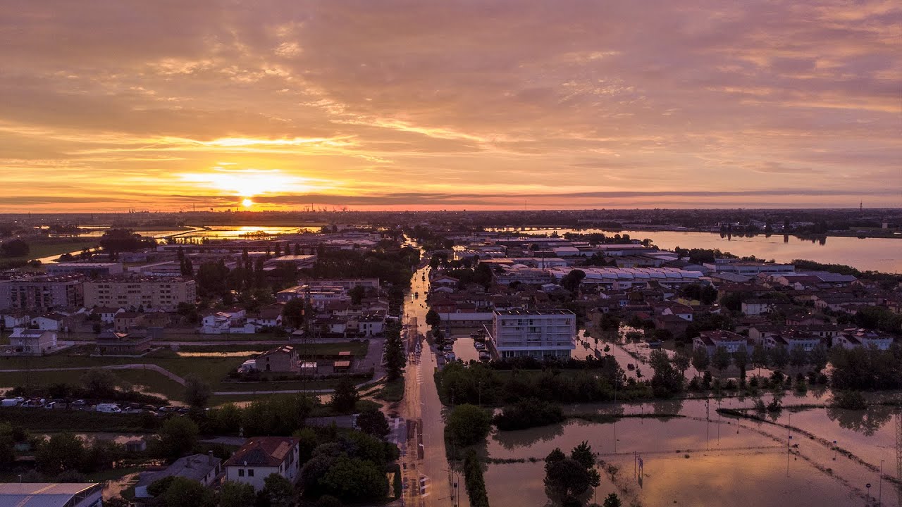 Alluvione Emilia-Romagna 2023 (Provincia e citt&agrave; di Ravenna) drone view