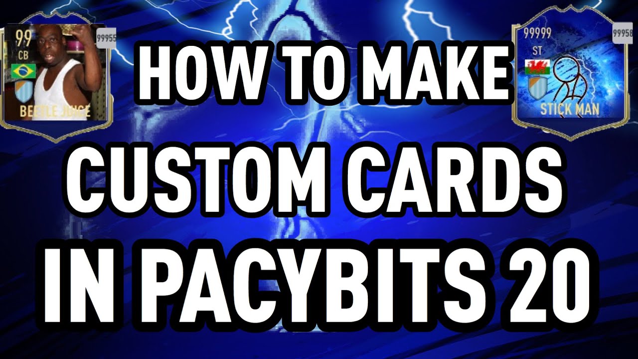 How To *MAKE* *CUSTOM CARDS* In *PACYBITS 20* *TUTORIAL*