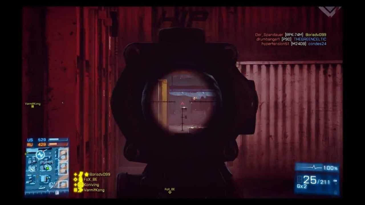 Kon BF3 | M16 Burst Acog