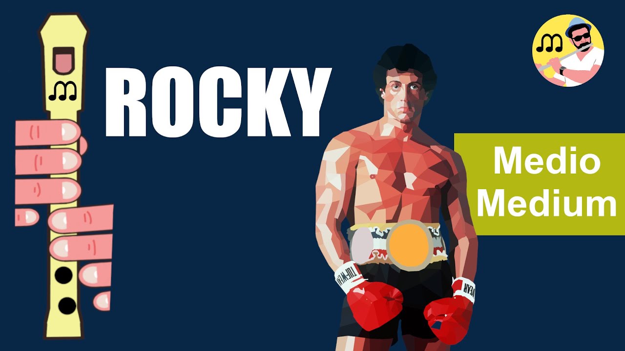 Rocky para flauta dulce. Recorder flute. Gonna fly now.