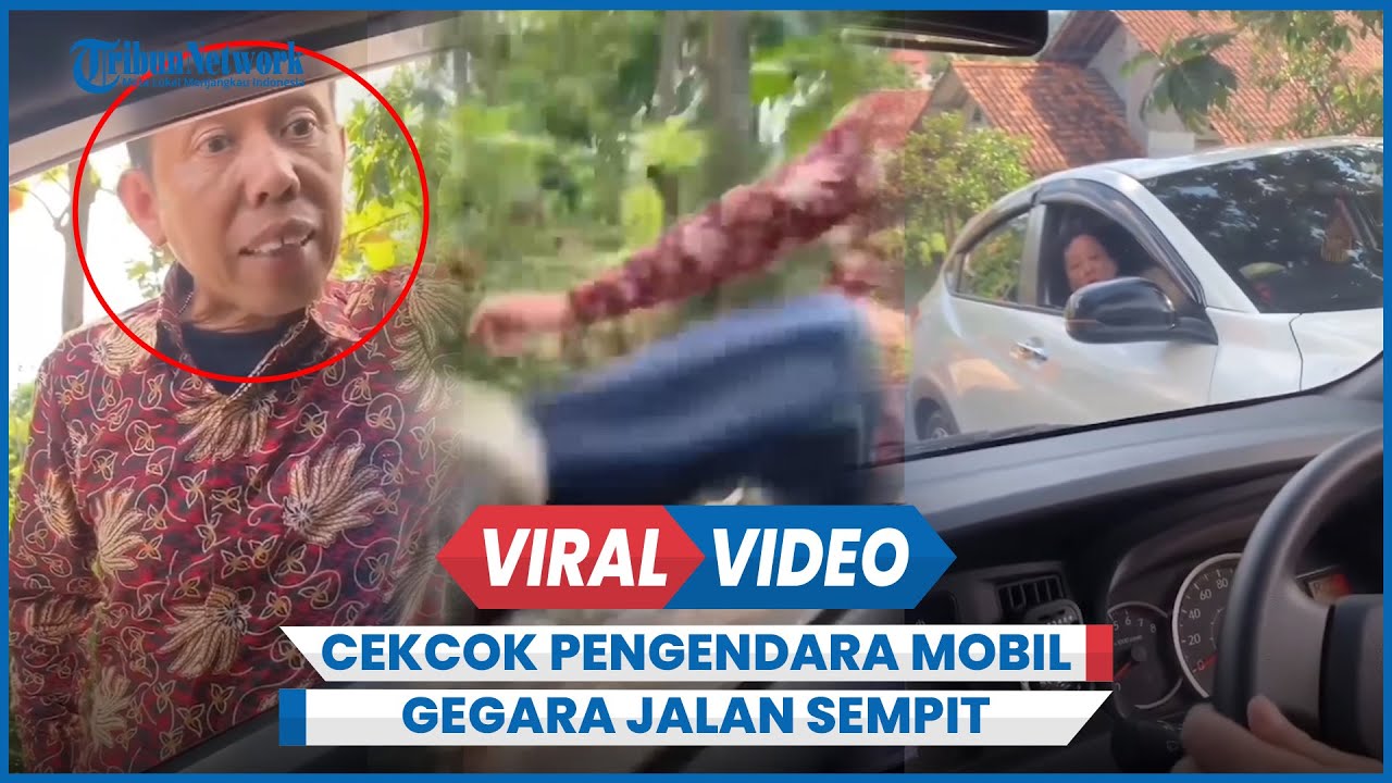 Viral Cekcok Antar Pengendara Mobil Gegara Jalan Sempit di Semarang