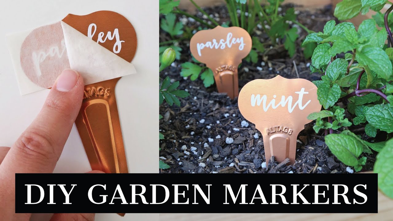 DIY Garden Markers | How to Make Garden Labels with a Cricut