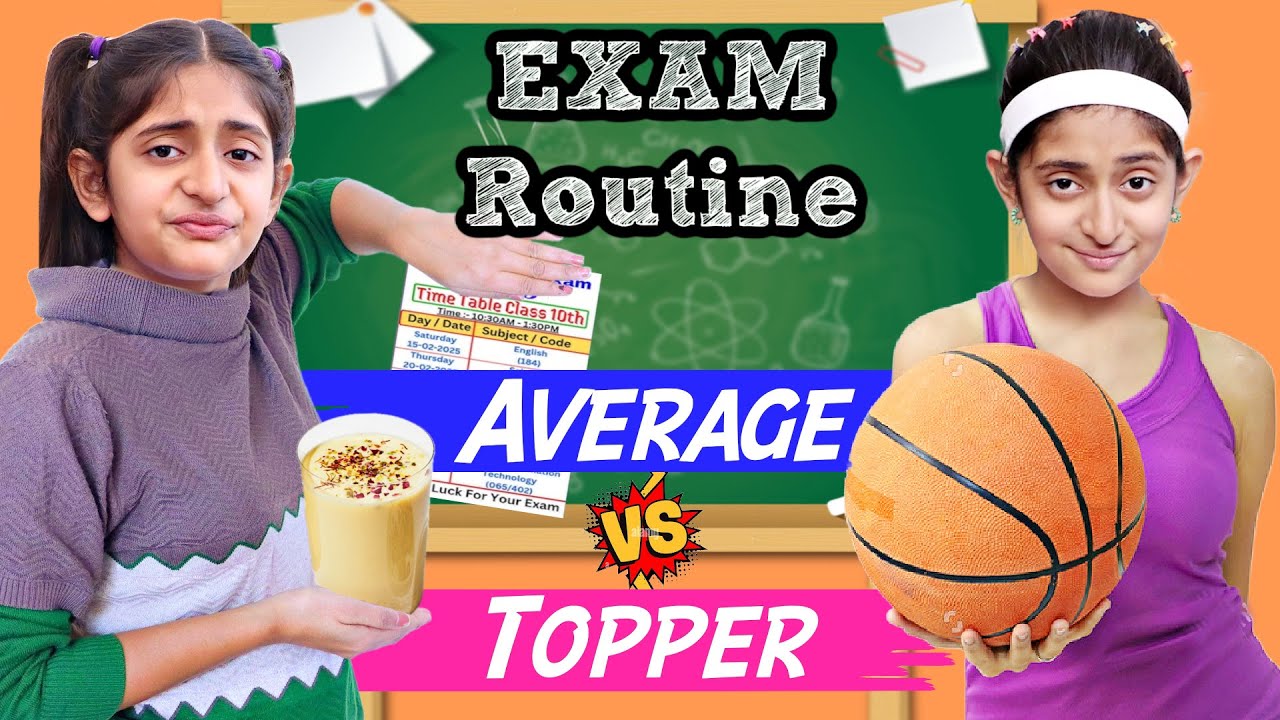 Board Exam Routine - Average vs Topper | Students During Exam | MyMissAnand