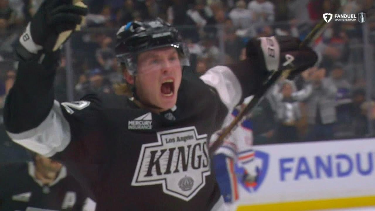 Brandt Clarke opens the scoring with his first career playoff goal.