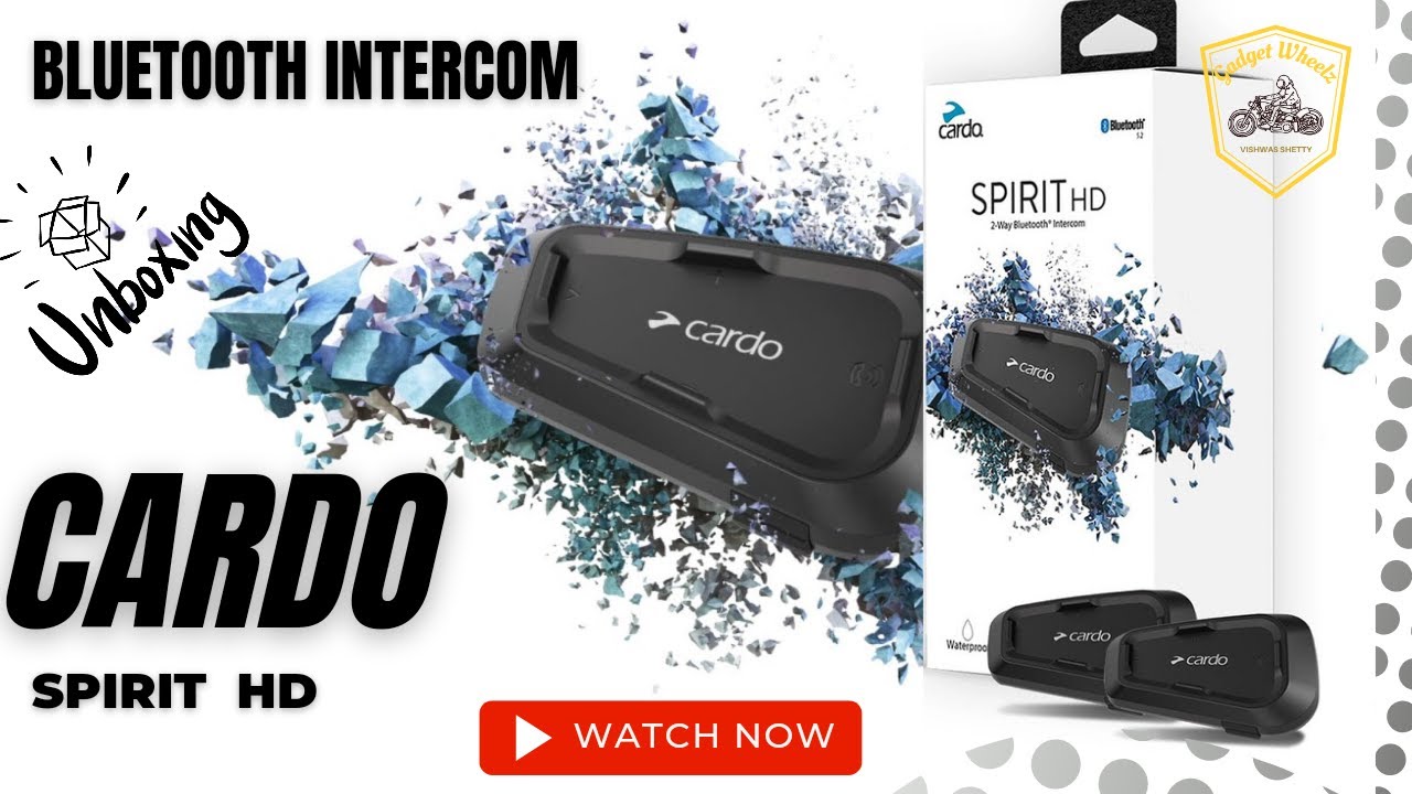 Cardo Spirit HD 2-way Bluetooth Intercom | Unboxing | Installation | Modular Helmet