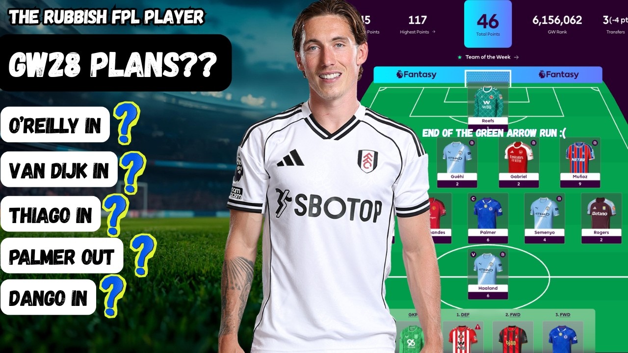 FPL GW27 review ❌. Red arrow ☹️ | GW28 plans | Blanks/double GWs | Fantasy Premier League