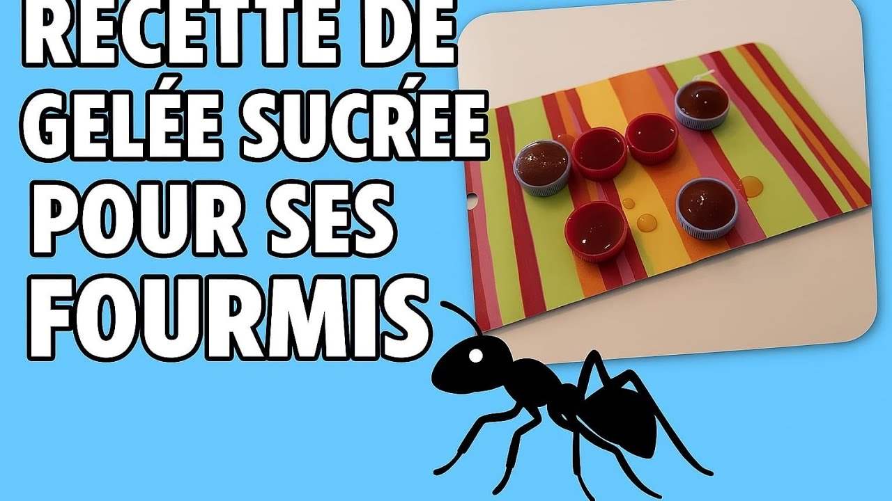 Comment faire de la gelée sucrée pour les fourmis ?