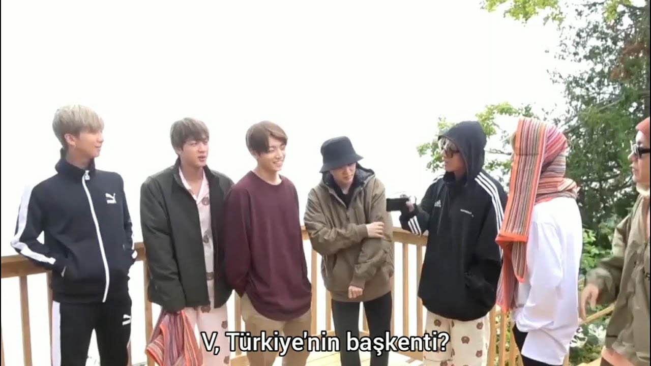 [TR Altyazılı] BTS &uuml;yeleri &uuml;lkelerin başkentlerini bilmeye &ccedil;alışıyor 3