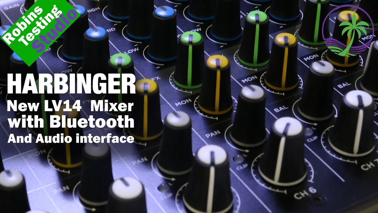 NEW Audio Mixer from Harbinger LV14 14-Channel Analog Mixer with Bluetooth, FX & USB Audio