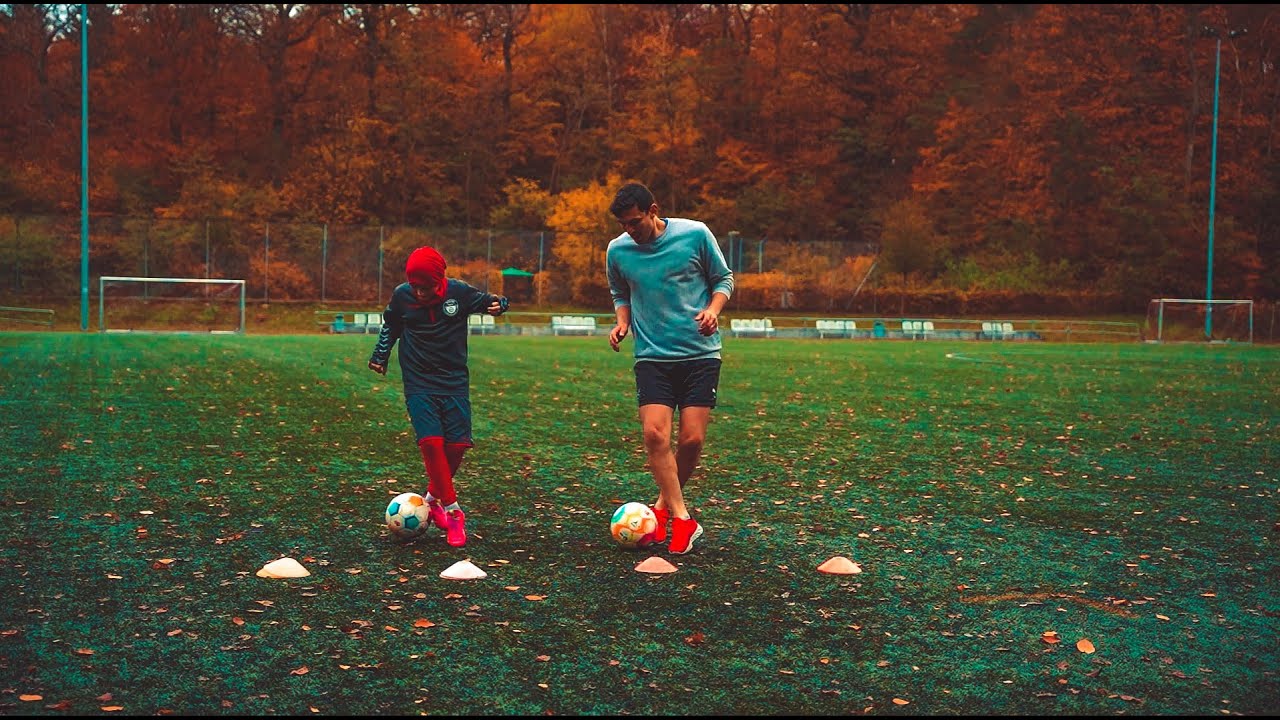 Fake Rabona soccer skills drills