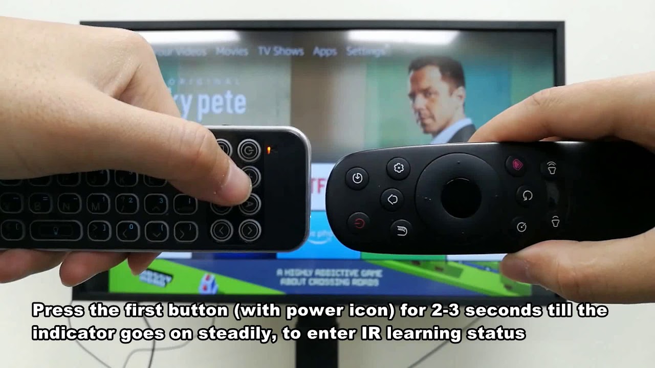 How to Program with TV REMOTE (Fire stick keyboard )