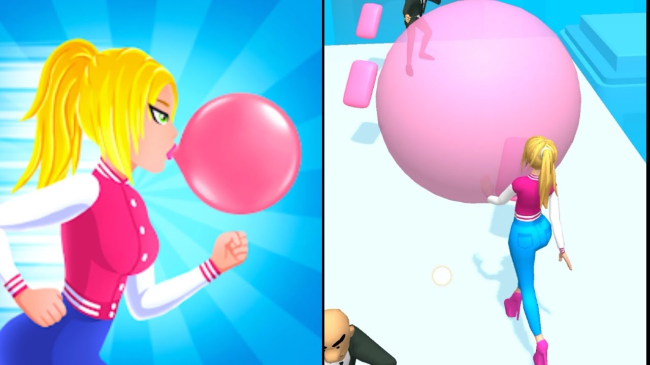 Forward vs Reverse Gaming in Gum Run 3D | All Levels Gameplay
