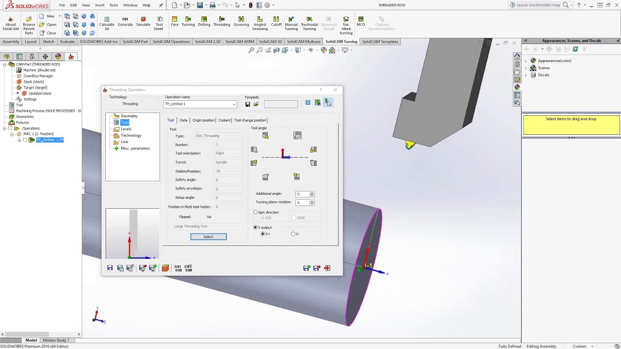 SolidCAM University — Введение 18 — Траектория резьбы