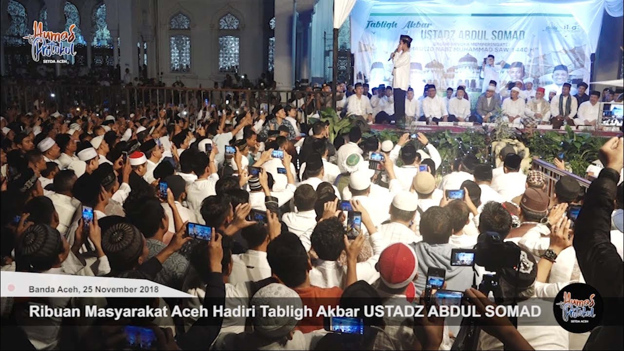 Ribuan Masyarakat Aceh Hadiri Tabligh Akbar USTADZ ABDUL SOMAD