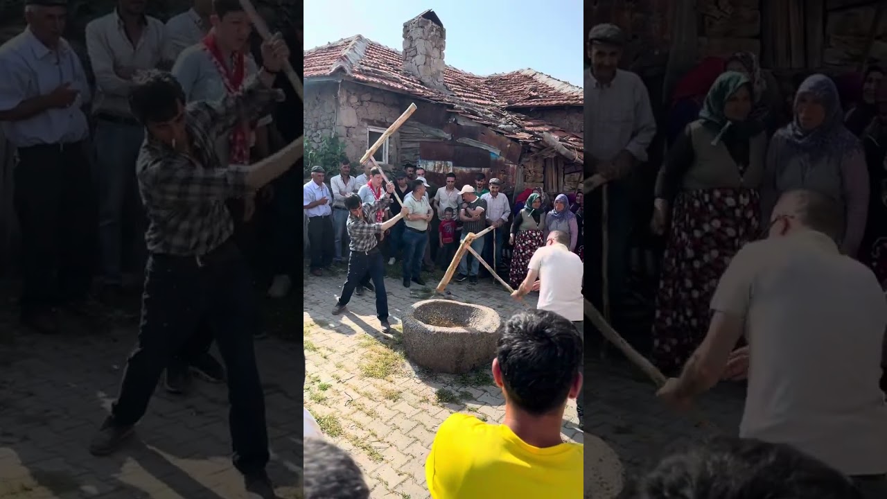 Yöresel Kırca köyü keskek döğümü