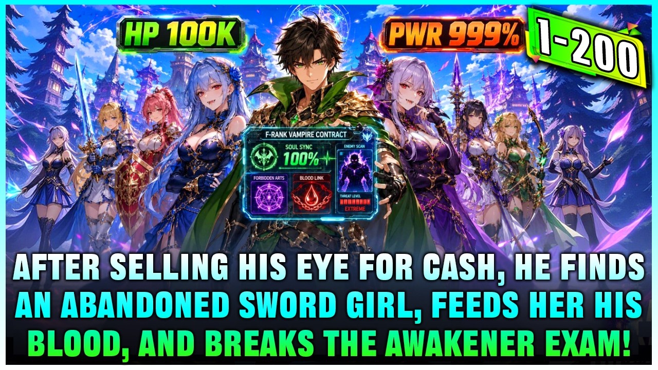Boy Contracts the Weakest F-Rank Vampire Girl, But His Endless Blood Feeding Boosts Her Power 500%!