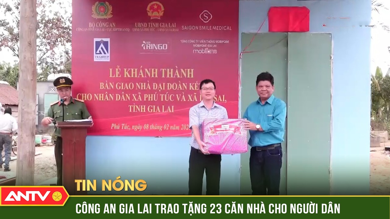 Bàn giao 23 ngôi nhà cho các hộ dân có hoàn cảnh khó khăn trước thềm năm mới | ANTV