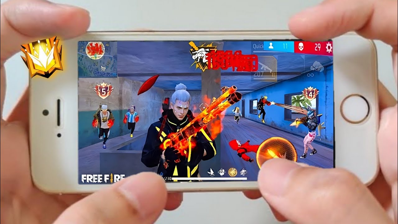 Iphone 6 Free Fire Gameplay test full max settings HUD+DPI+ MACRO 1 gb ram🤯2016
