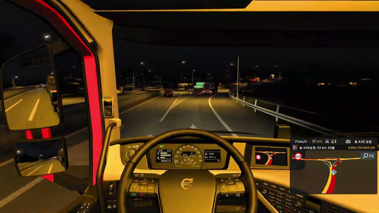 [4K] Euro Truck Simulator 2 카타니아 - 팔레르모 (굴착기 운송)