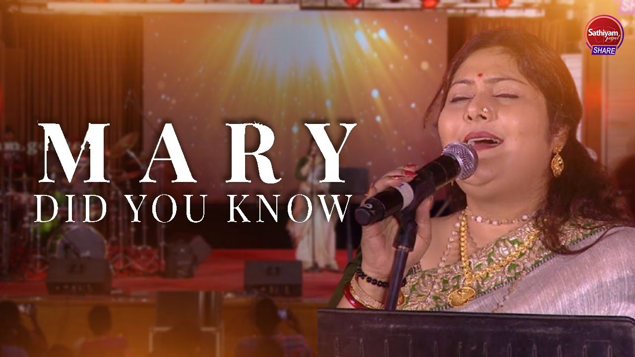 Mary Did You Know Sivamani Wife Best Performance | Sathiyamgospel | 2 Jan 24