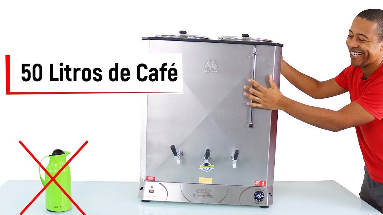 Como é a cafeteira de 50 litros para café e leite | Profissional