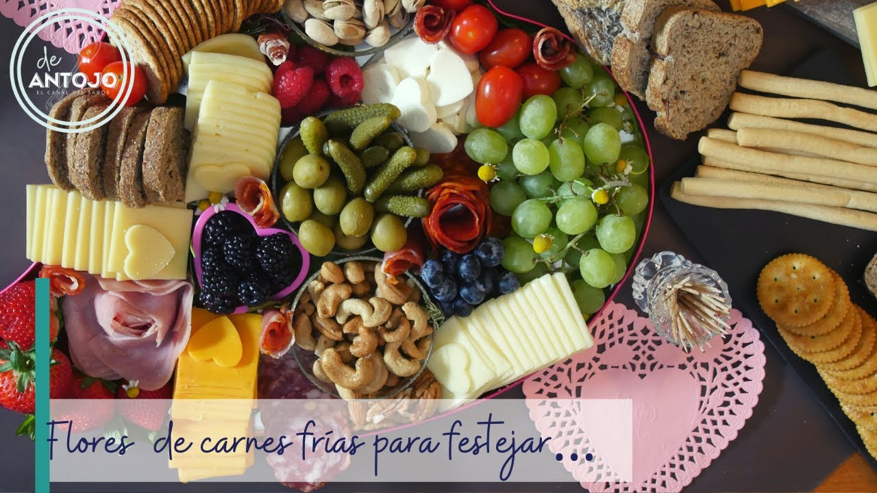Flores  de Carnes Frías y Corazones de Queso para festejar…
