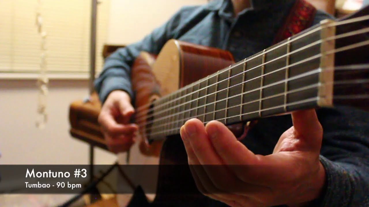 Tumbao + Montuno - How to play salsa guitar | Como tocar salsa en guitarra - 