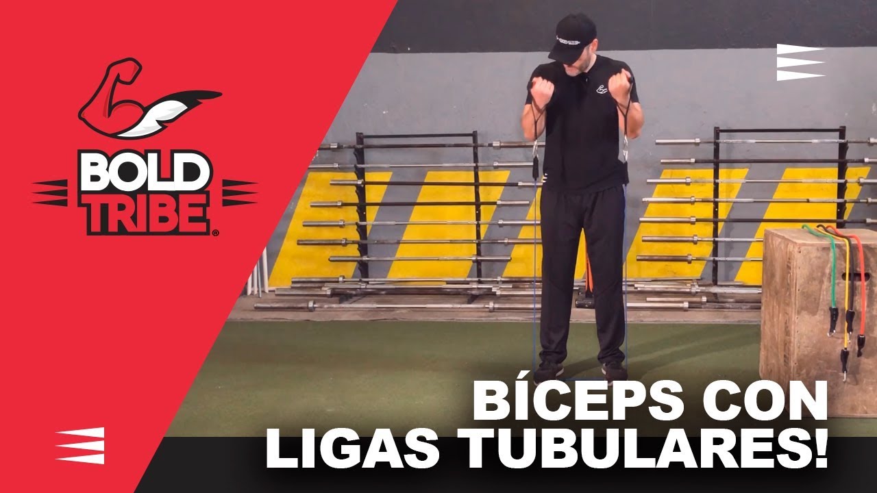 ✅ Sesión de BÍCEPS 💪 Con LIGAS DE RESISTENCIA Tubulares [Bold Tribe] 🔥